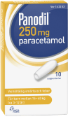 Panodil suppositorium 250 mg 10 st