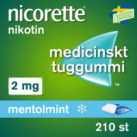 Nicorette Mentolmint medicinskt tuggummi 2 mg 210 st