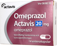 Omeprazol Actavis kapsel 20 mg 14 st