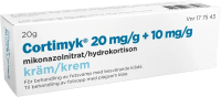 Cortimyk kräm 20 mg/g + 10mg/g 20 g