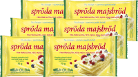 Olda Spröda Majsbröd 6x70 g