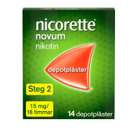 Nicorette Novum nikotinplåster 15 mg/16 timmar 14 st