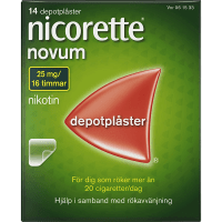 Nicorette Novum depotplåster 25 mg/16 timmar 14 st