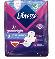 Libresse Ultra Thin Goodnight Wings 10 st