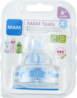 MAM Teat Dinapp Stl X 6 mån+ 2-pack