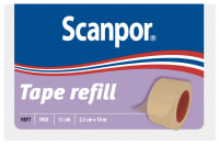 Scanpor Tape refill beige 2,5 cm x 10 m 12 st