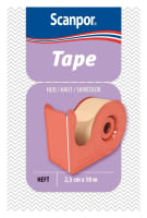 Scanpor Tape med hållare beige 2,5 cm x 10 m