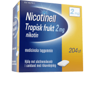 Nicotinell Tropisk frukt medicinskt tuggummi 2 mg 204 st