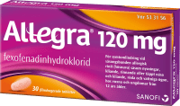 Allegra filmdragerad tablett 120 mg 30 st