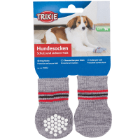 Trixie Hundsock 2-pack Non-slip Grå XS-S