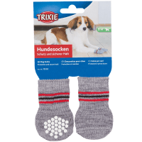 Trixie Hundsock 2-pack Non-slip Grå XL