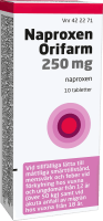 Naproxen Orifarm tablett 250 mg 10 st