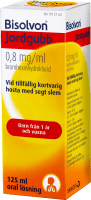 Bisolvon oral lösning jordgubb 0,8 mg/ml 125 ml