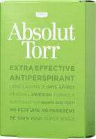 Absolut Torr Wipes 10 st