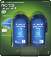 Nicorette Pepparmint sugtablett 2 mg 80 st