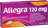 Allegra filmdragerad tablett 120 mg 10 st