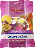 FruitPower Druvsocker Tropisk Mix tablett 75 g