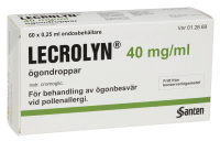 Lecrolyn ögondroppar i endosbehållare 40 mg/ml 60 st