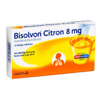 Bisolvon Citron löslig tablett 8 mg 16 st