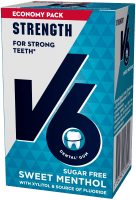V6 Strenght Sweet Menthol tuggummi 70 g