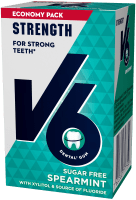 V6 Strength Spearmint tuggummi 70 g