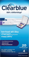 Clearblue 20 Ägglossningstester & 4 Graviditetstester till Clearblue Advanced Fertilitetsmonitor