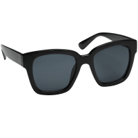 Haga Eyewear Marbella Shiny Black Grey lens