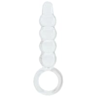 Glassy Clear Bubble Plug 20 cm