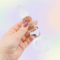 Glassy Clear Bubble Plug 20 cm