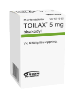 Toilax enterotablett 5 mg 25 st