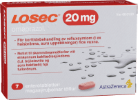 Losec enterotablett 20 mg 7 st