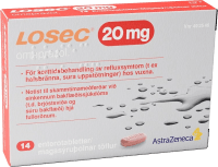Losec enterotablett 20 mg 14 st
