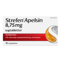 Strefen Apelsin sugtablett 8,75 mg 16 st