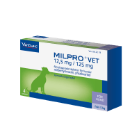 Milpro Vet för Hund 12,5 mg / 125 mg, 4 tabletter