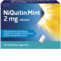 NiQuitin Mentolmint medicinskt tuggummi 2 mg 200 st