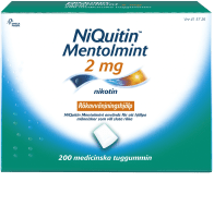 NiQuitin Mentolmint medicinskt tuggummi 2 mg 200 st