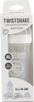 Twistshake Anti-Colic nappflaska 260 ml Vit/transparent