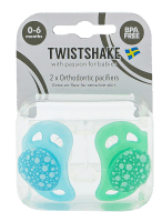 Twistshake nappar 0-6 mån 2-pack Pastell blå & grön