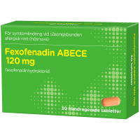 Fexofenadin ABECE filmdragerad tablett 120 mg 30 st
