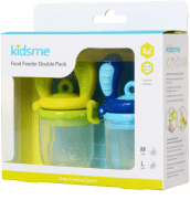 Kidsme Food Feeder 2-pack Lime/Aquamarine