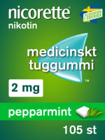 Nicorette Pepparmint medicinskt tuggummi 2 mg 105 st