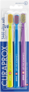 Curaprox CS 5460 Ultra Soft Tandborste vuxen 3-pack, blandade färger