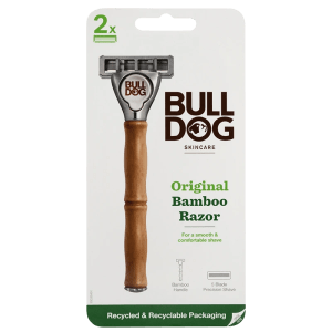 Bulldog Original Bamboo Razor Rakhyvel 1 st + Rakblad 2 st