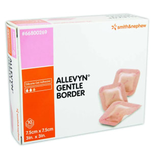 Allevyn Gentle Border 7,5 x 7,5 cm 10styck