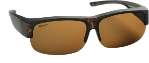 Haga Eyewear Solglas Polarized Miraflores OTG Havana Brown