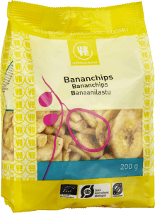 Urtekram Bananchips Eko 200 g