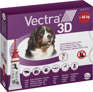 Vectra 3D för hund >40 kg Spot-on lösning Pipett, 3st (3x8ml)