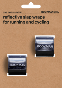 Bookman Snap Band Reflectors Black 2-pack