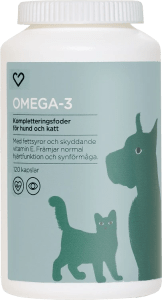 Hjärtats Omega-3 för hund och katt 120 kapslar