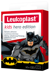 Leukoplast Kids Hero edition Batman 4st 38x63mm/8st 19x56mm